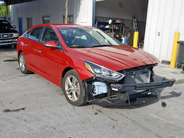 5NPE34AF2JH659001 - 2018 HYUNDAI SONATA SPO RED photo 1