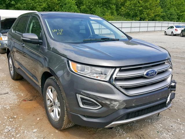 2FMPK4J94HBC53387 - 2017 FORD EDGE SEL CHARCOAL photo 1