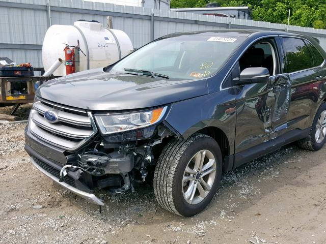 2FMPK4J94HBC53387 - 2017 FORD EDGE SEL CHARCOAL photo 9