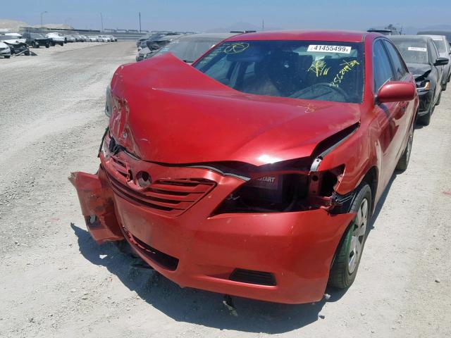 4T1BE46K37U144747 - 2007 TOYOTA CAMRY NEW RED photo 2
