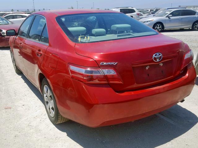 4T1BE46K37U144747 - 2007 TOYOTA CAMRY NEW RED photo 3