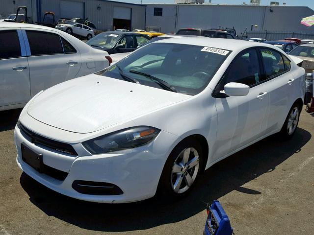 1C3CDFBB2FD420786 - 2015 DODGE DART SXT WHITE photo 2