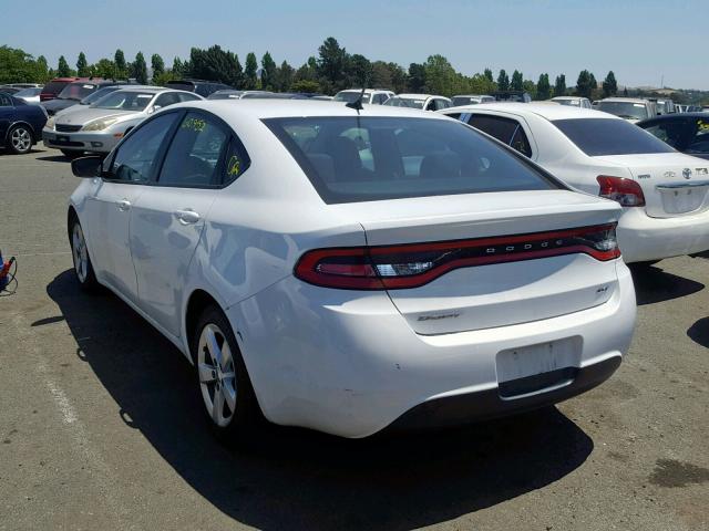 1C3CDFBB2FD420786 - 2015 DODGE DART SXT WHITE photo 3