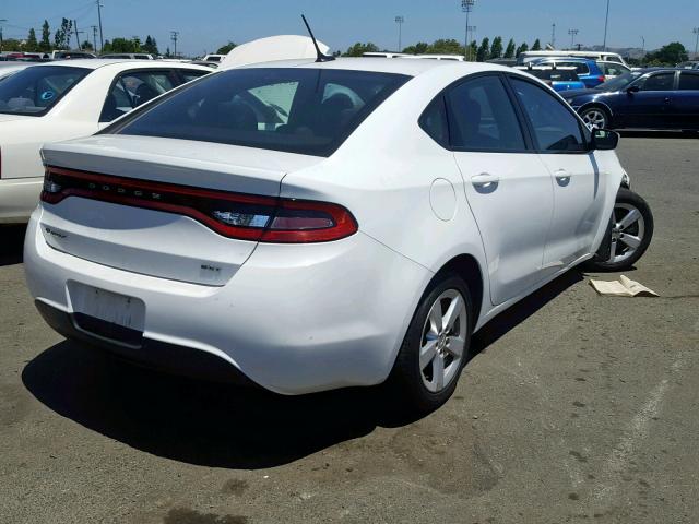 1C3CDFBB2FD420786 - 2015 DODGE DART SXT WHITE photo 4