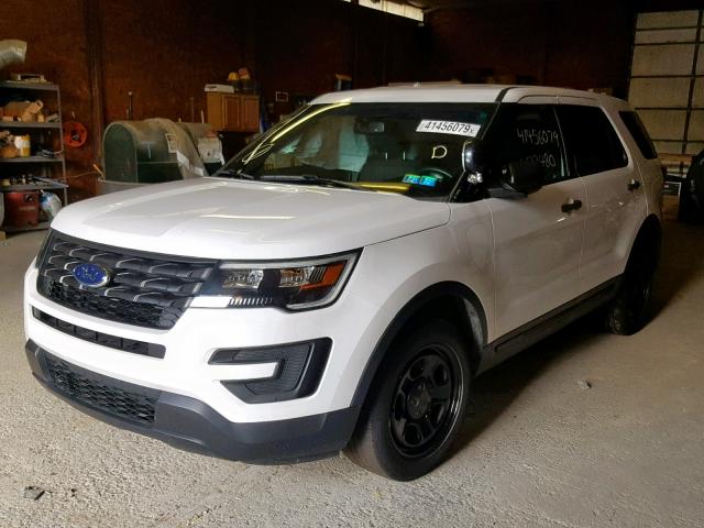 1FM5K8AR9HGA36036 - 2017 FORD EXPLORER P WHITE photo 2