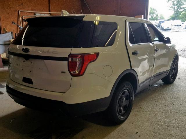 1FM5K8AR9HGA36036 - 2017 FORD EXPLORER P WHITE photo 4