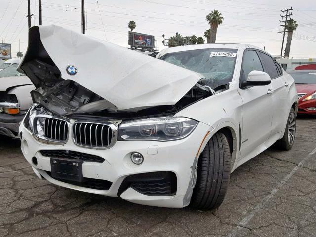 5UXKU6C50F0F94428 - 2015 BMW X6 XDRIVE5 WHITE photo 2