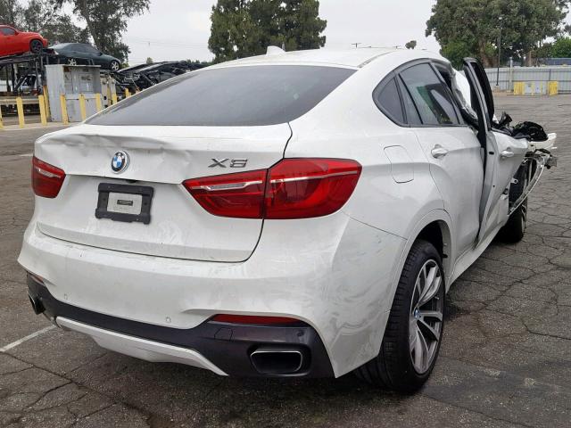 5UXKU6C50F0F94428 - 2015 BMW X6 XDRIVE5 WHITE photo 4