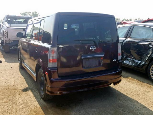 JTLKT324954008913 - 2005 TOYOTA SCION XB 紫色 照片 3