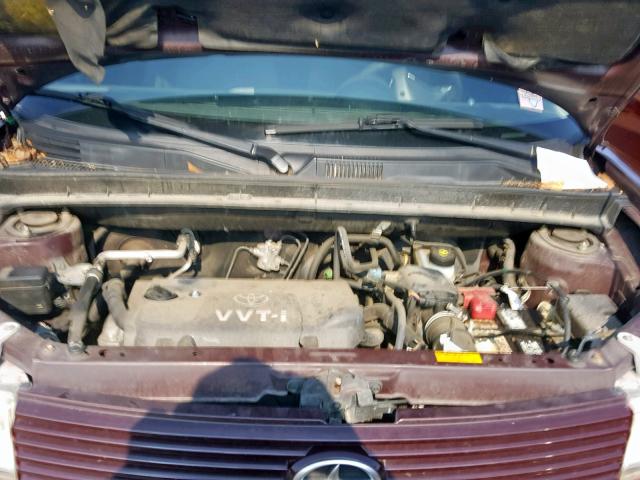 JTLKT324954008913 - 2005 TOYOTA SCION XB 紫色 照片 7