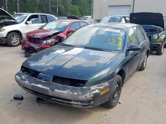 1G8ZG8284TZ373752 - 1996 SATURN SW1 GREEN photo 2