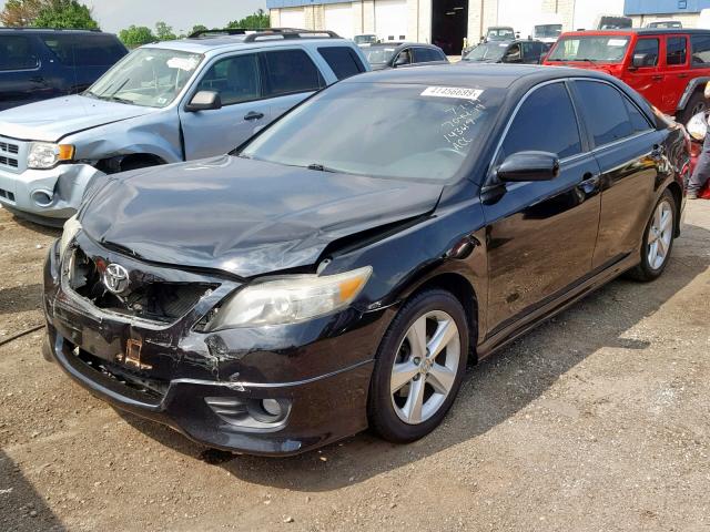 4T1BF3EK9BU143619 - 2011 TOYOTA CAMRY BASE BLACK photo 2