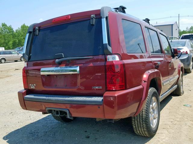 1J8HG68288C218116 - 2008 JEEP COMMANDER 勃艮第红 照片 4