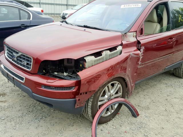 YV4CZ852171368538 - 2007 VOLVO XC90 V8 RED photo 9