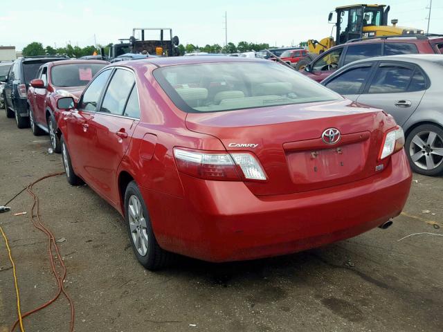 4T1BB46K09U063202 - 2009 TOYOTA CAMRY HYBR RED photo 3