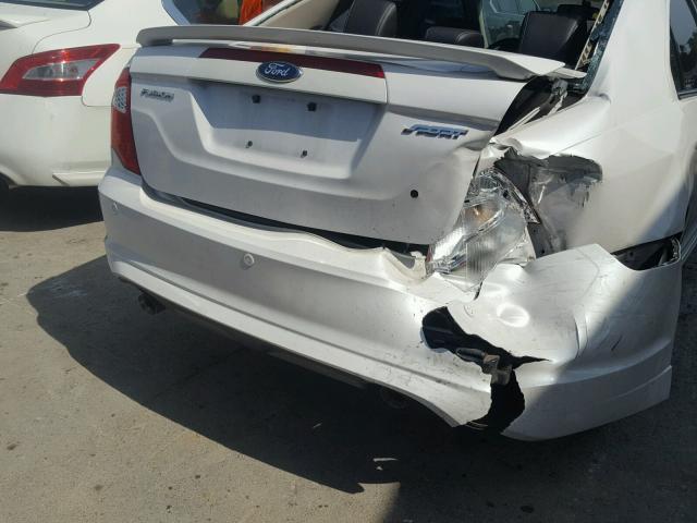 3FAHP0KC7BR206849 - 2011 FORD FUSION SPO WHITE photo 9