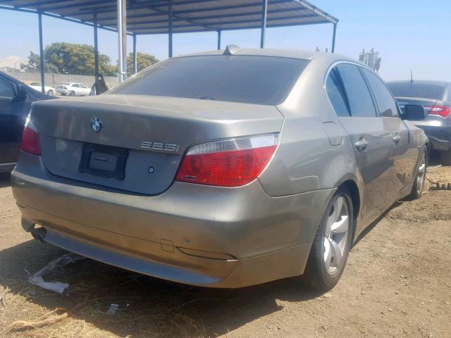 WBANA53504B176481 - 2004 BMW 525 I GRAY photo 4