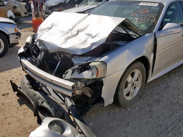 2G2WS522051329362 - 2005 PONTIAC GRAND PRIX SILVER photo 9