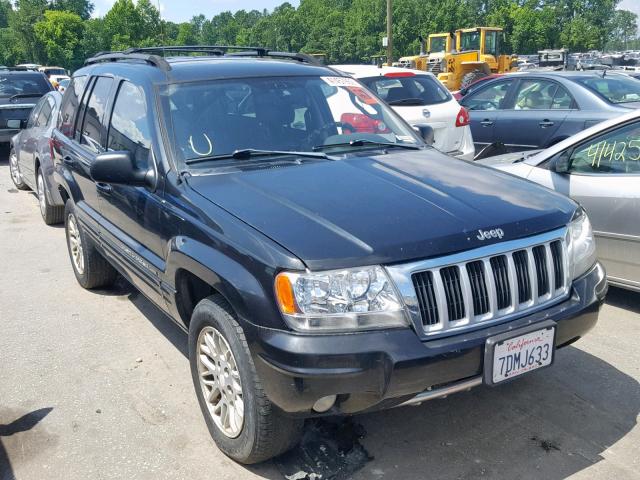 1J4GW58N74C364733 - 2004 JEEP GRAND CHER BLACK photo 1