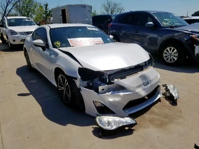 JF1ZNAA19D2729099 - 2013 TOYOTA SCION FR-S WHITE photo 1