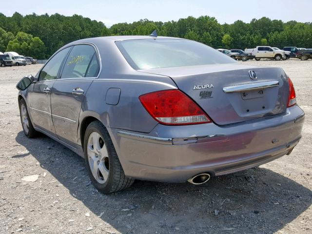 JH4KB16585C000778 - 2005 ACURA RL GRAY photo 3