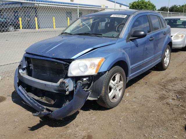 1B3HB48B67D539401 - 2007 DODGE CALIBER SX BLUE photo 2