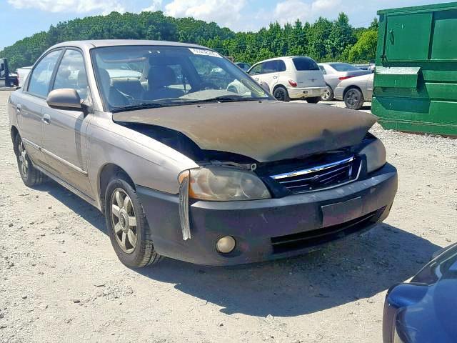 KNAFB121535214051 - 2003 KIA SPECTRA BA GRAY photo 1