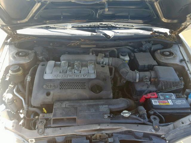 KNAFB121535214051 - 2003 KIA SPECTRA BA GRAY photo 7