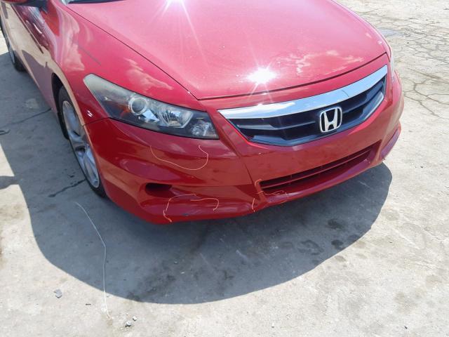 1HGCS2B83CA007143 - 2012 HONDA ACCORD EXL RED photo 9