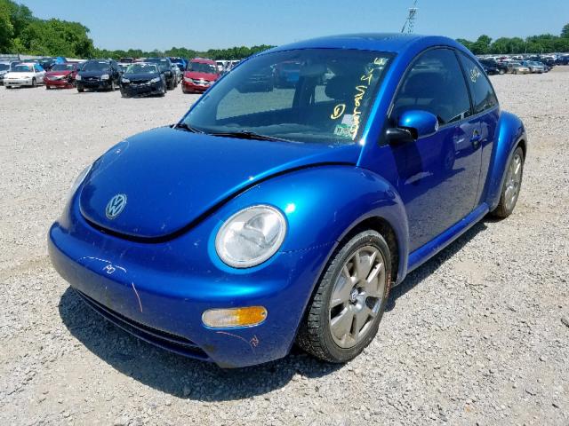 3VWDD21C63M433847 - 2003 VOLKSWAGEN NEW BEETLE ლურჯი ფოტო 2
