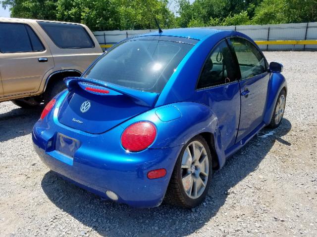 3VWDD21C63M433847 - 2003 VOLKSWAGEN NEW BEETLE ლურჯი ფოტო 4