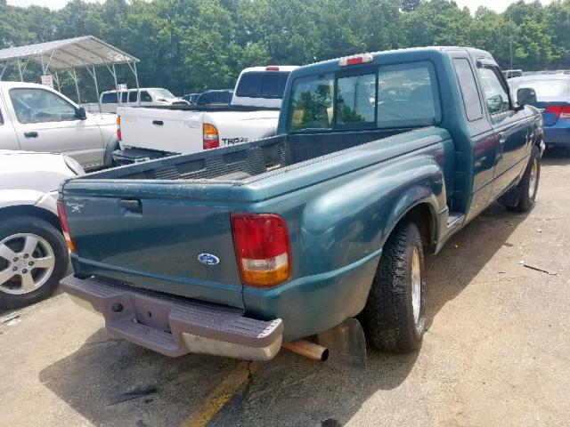 1FTCR14U9VPA54658 - 1997 FORD RANGER SUP GREEN photo 4