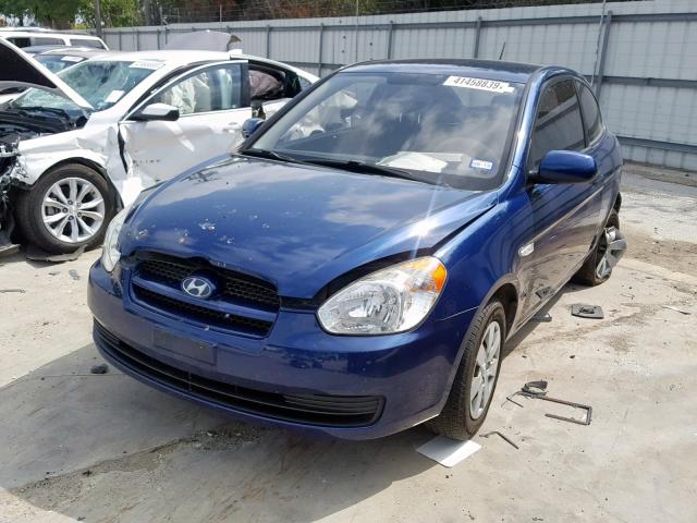 KMHCM3AC3AU160150 - 2010 HYUNDAI ACCENT BLU BLUE photo 2