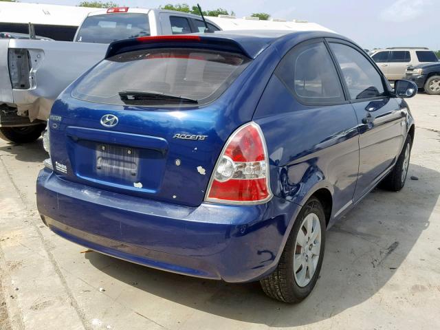 KMHCM3AC3AU160150 - 2010 HYUNDAI ACCENT BLU BLUE photo 4