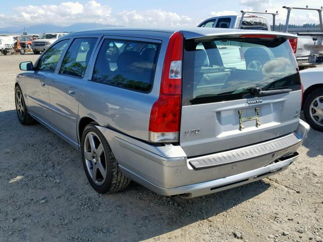 YV1SJ527862543441 - 2006 VOLVO V70 R SILVER photo 3