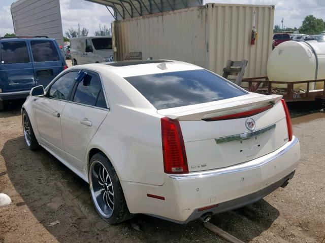 1G6DP5EV8A0124133 - 2010 CADILLAC CTS PREMIU WHITE photo 3