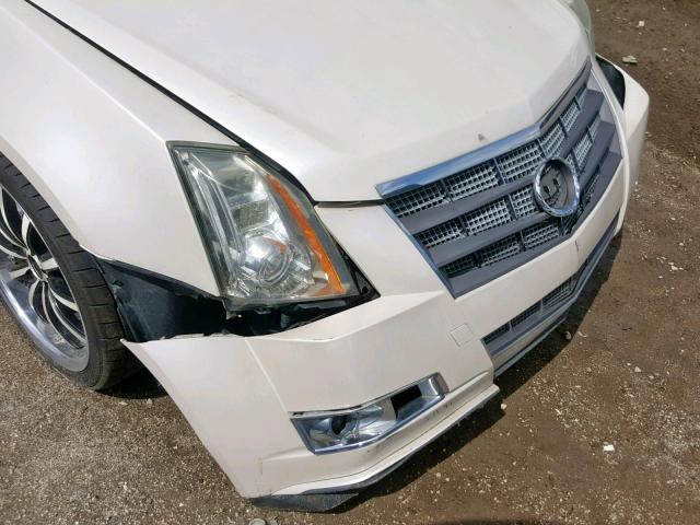 1G6DP5EV8A0124133 - 2010 CADILLAC CTS PREMIU WHITE photo 9