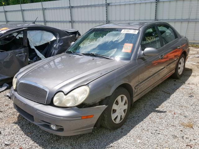 KMHWF25H34A932062 - 2004 HYUNDAI SONATA GL GRAY photo 2