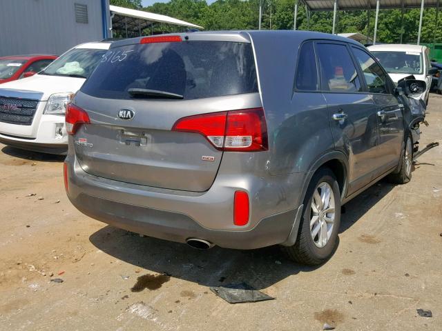 5XYKT3A63EG428165 - 2014 KIA SORENTO LX GRAY photo 3