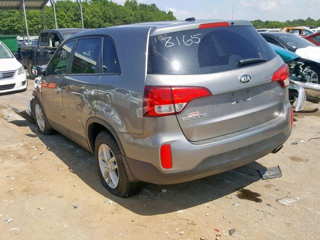 5XYKT3A63EG428165 - 2014 KIA SORENTO LX GRAY photo 4