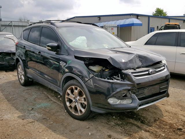 1FMCU9HX4DUC16919 - 2013 FORD ESCAPE SEL BLACK photo 1