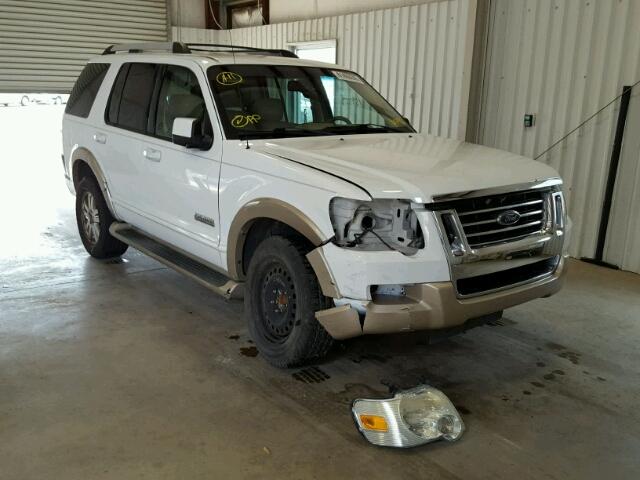 1FMEU64E07UA54917 - 2007 FORD EXPLORER E WHITE photo 1