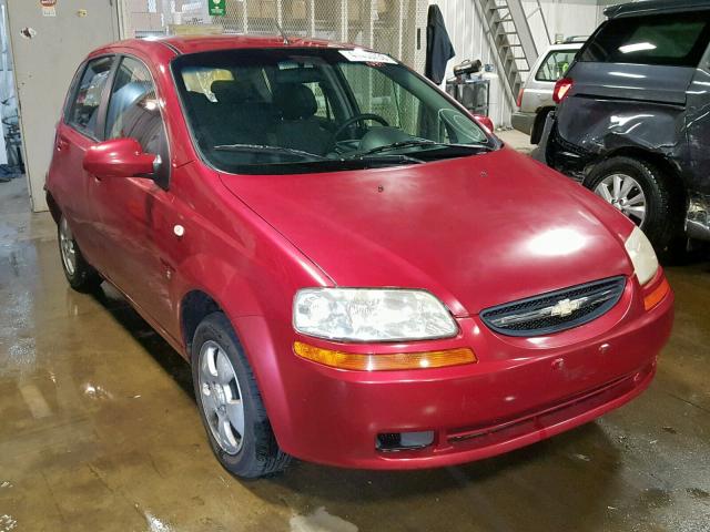 KL1TD66677B739503 - 2007 CHEVROLET AVEO BASE Qırmızı foto 1