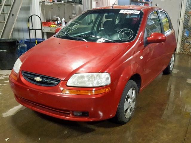 KL1TD66677B739503 - 2007 CHEVROLET AVEO BASE Qırmızı foto 2