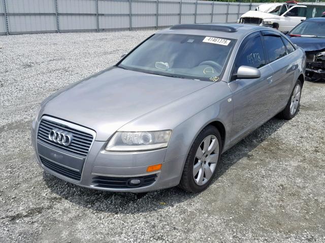 WAUAH74F36N156305 - 2006 AUDI A6 3.2 GRAY photo 2