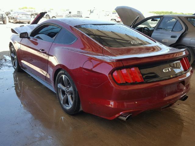 1FA6P8CF5H5322979 - 2017 FORD MUSTANG GT RED photo 3