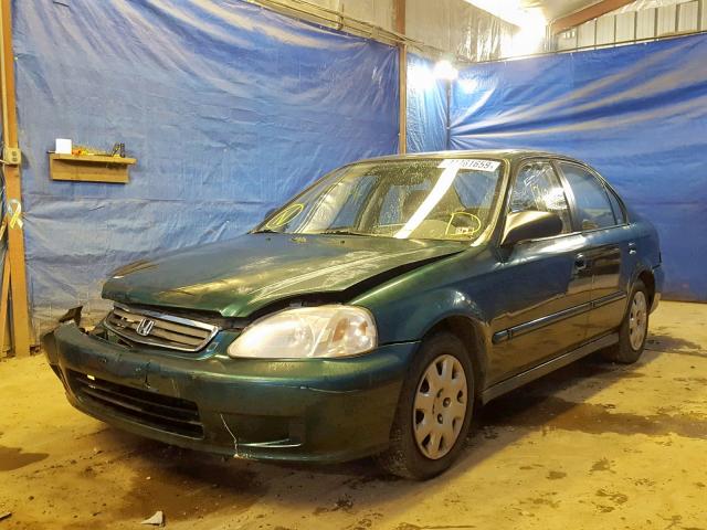 2HGEJ6617XH581087 - 1999 HONDA CIVIC BASE GREEN photo 2