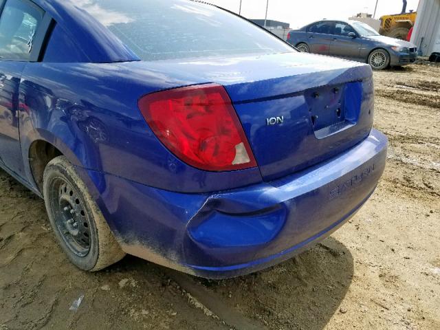 1G8AM15F96Z195011 - 2006 SATURN ION LEVEL BLUE photo 9