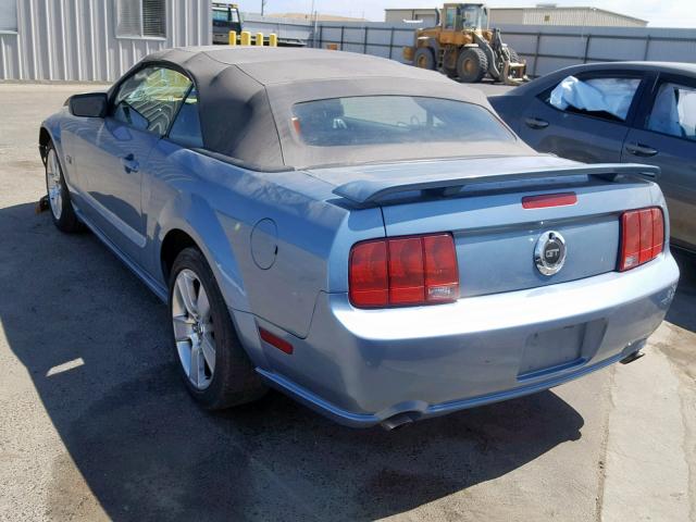 1ZVFT85H865125884 - 2006 FORD MUSTANG GT BLUE photo 3