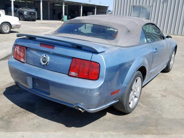 1ZVFT85H865125884 - 2006 FORD MUSTANG GT BLUE photo 4